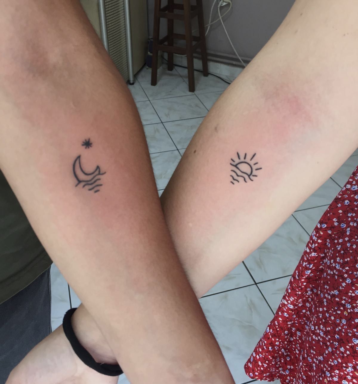 Tattoo luna e sole - Foto: Pinterest.it
