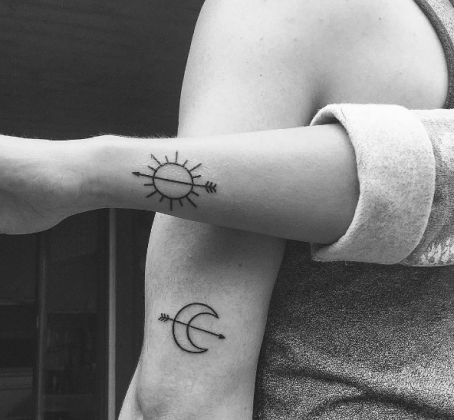 Tatuaggi fratello e sorella - Foto: Pinterest.it
