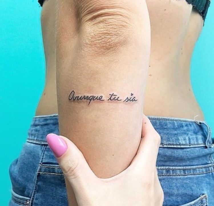 Tatuaggio frase - Foto: Pinterest.it