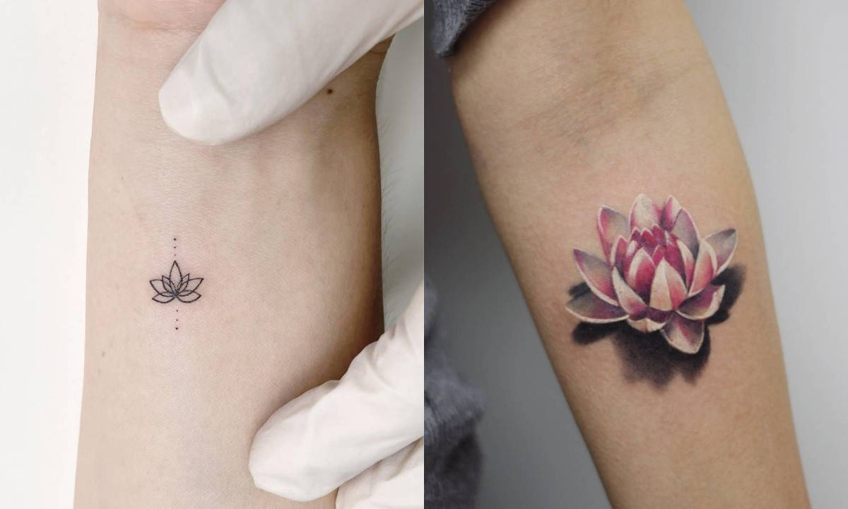 Tatuaggio fiore di loto