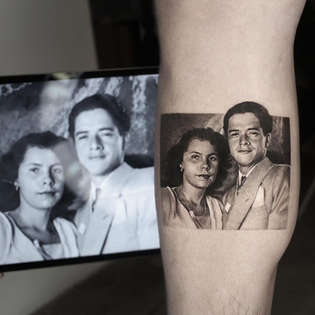 Ritratto dei nonni tattoo